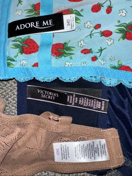 2 Adore Me and 1 Victoria’s Secret 34D bras - Picture 6 of 10